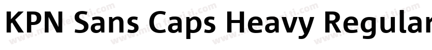 KPN Sans Caps Heavy Regular字体转换